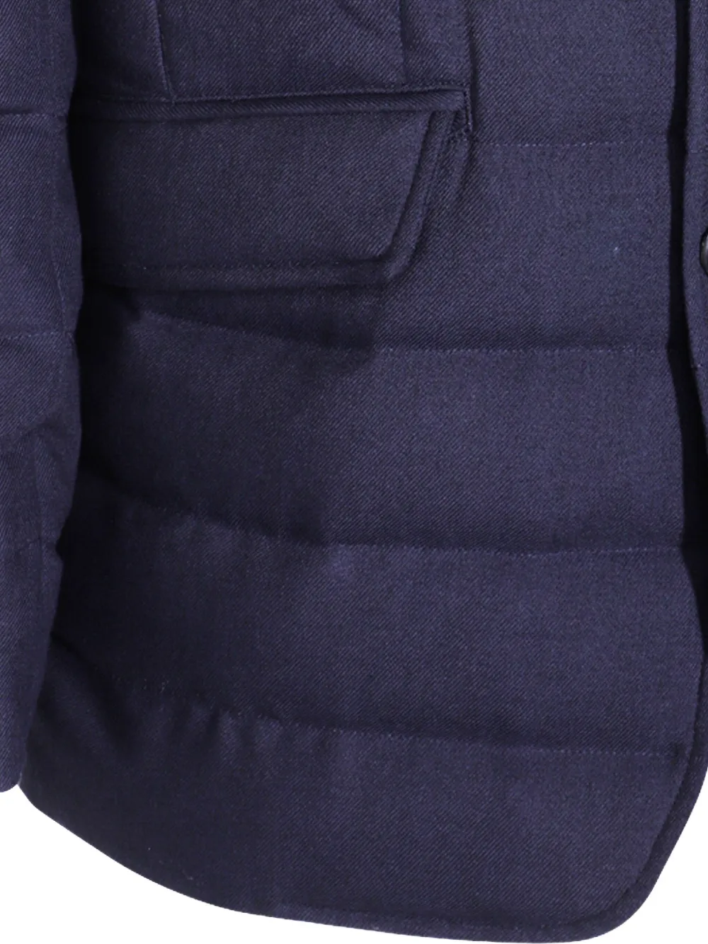 Herno quilted layered blazer Blauw