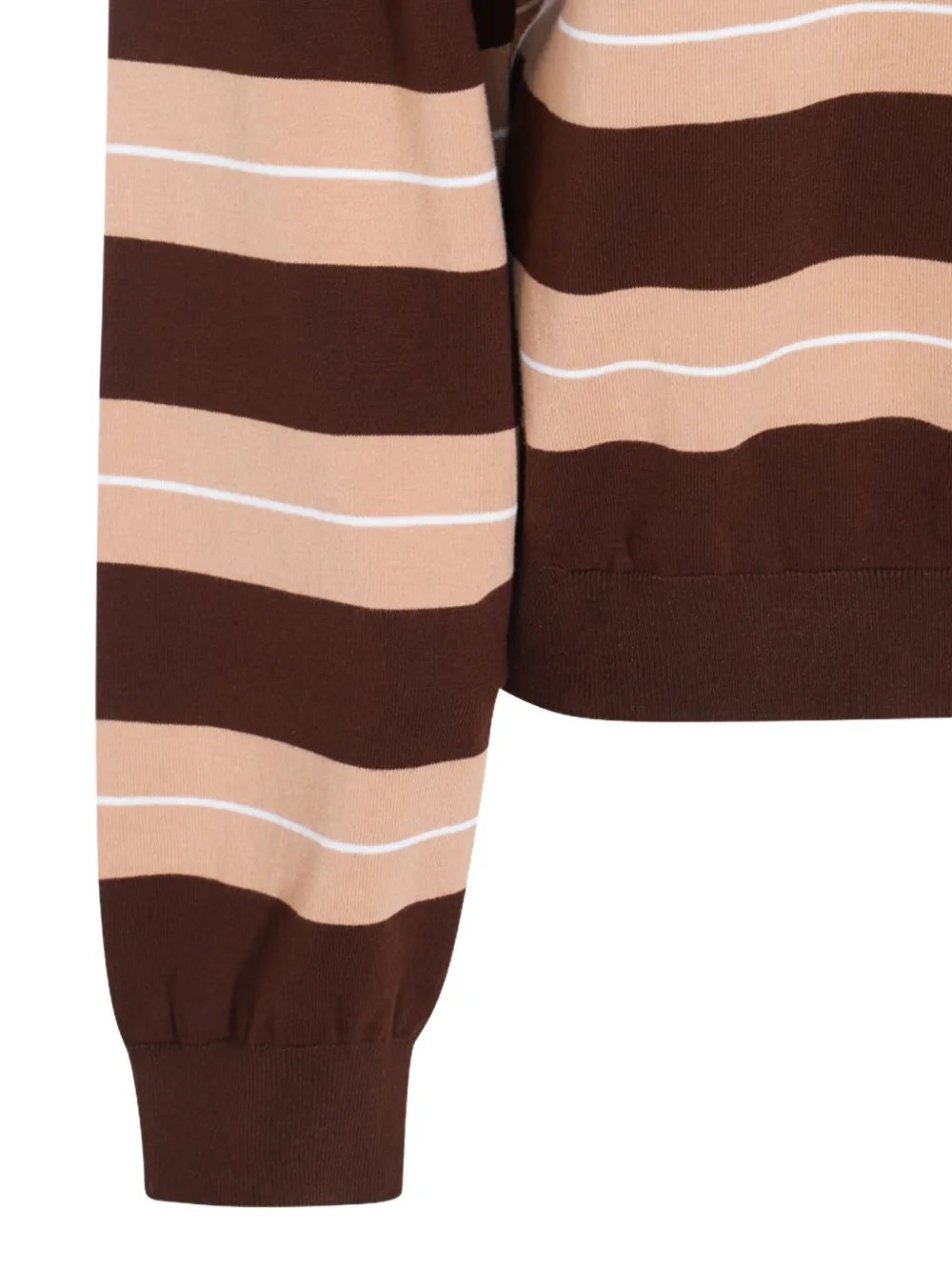 Miu Gestreepte polotop Bruin