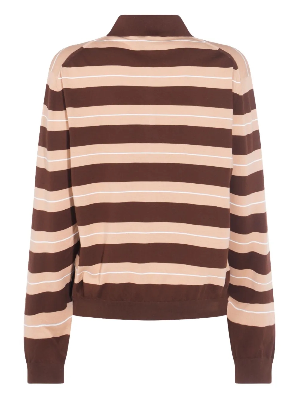 Miu Gestreepte polotop Bruin