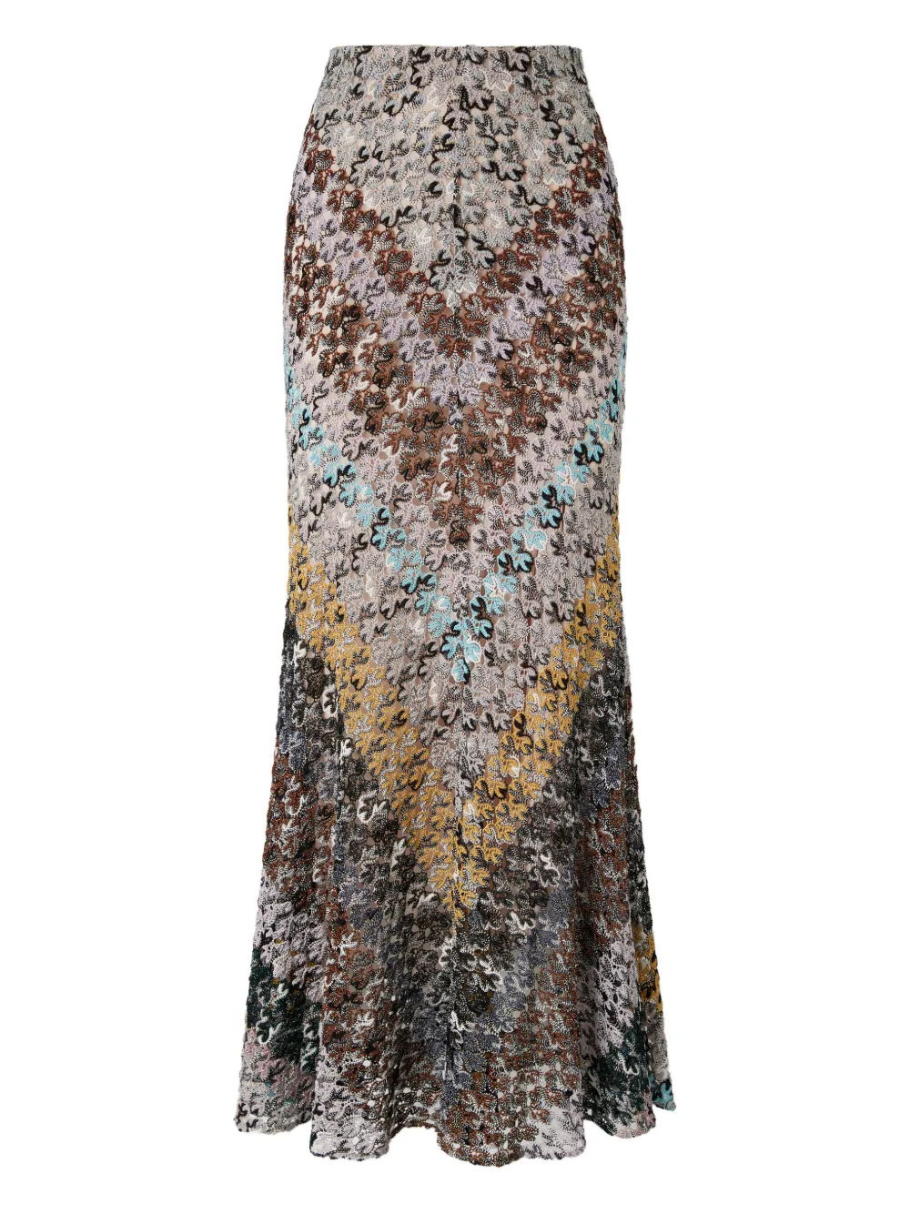 Missoni Flared maxi-rok Bruin