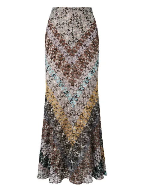 Missoni flared maxi skirt