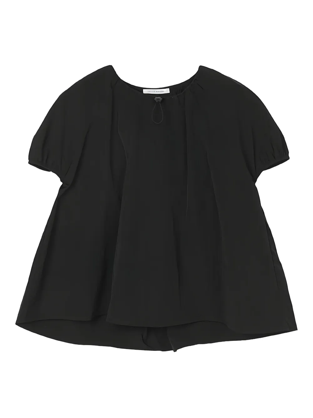 Cecilie Bahnsen ruffle-detail T-shirt Zwart