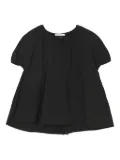 Cecilie Bahnsen ruffle-detail T-shirt - Black
