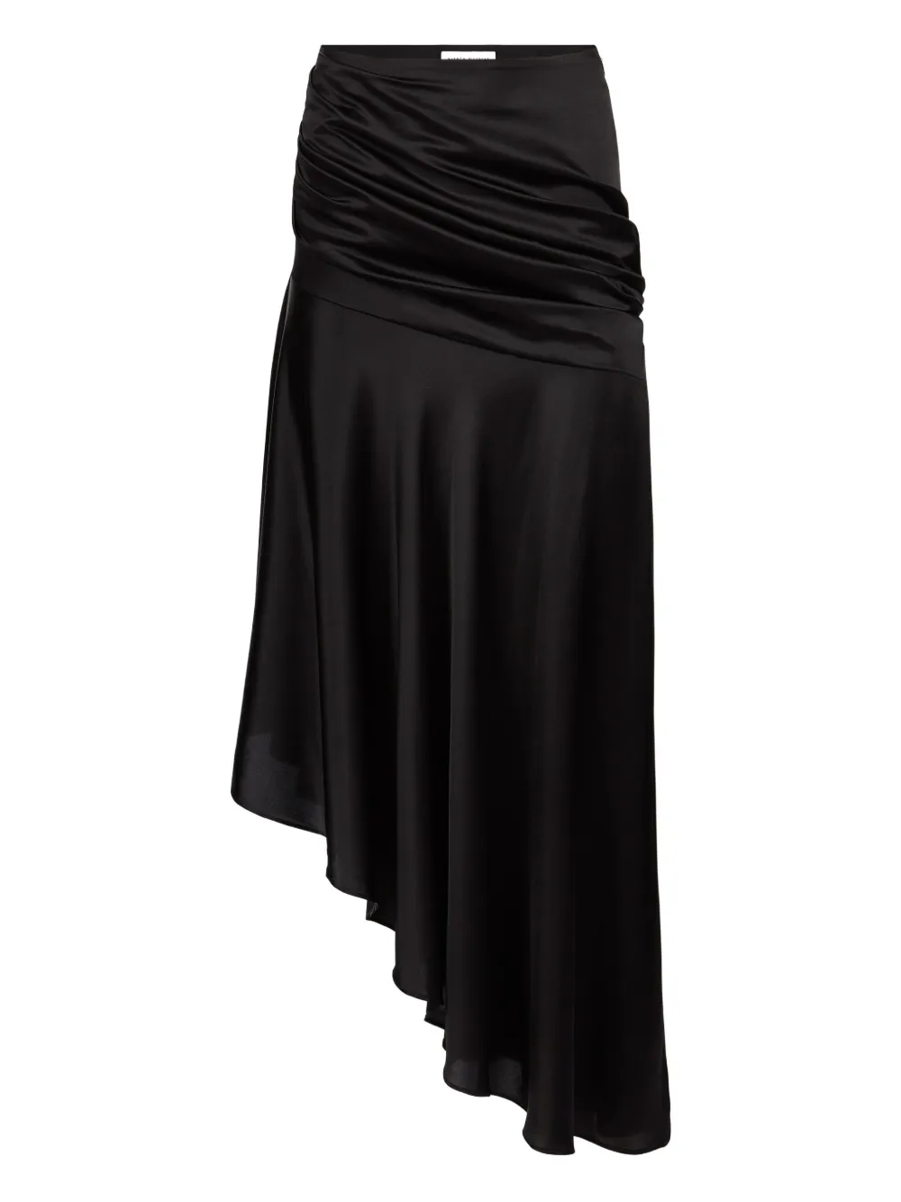 Nina Ricci asymmetric draped satin skirt | Black | Image 1