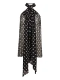 Nina Ricci halterneck polka-dot top - Black