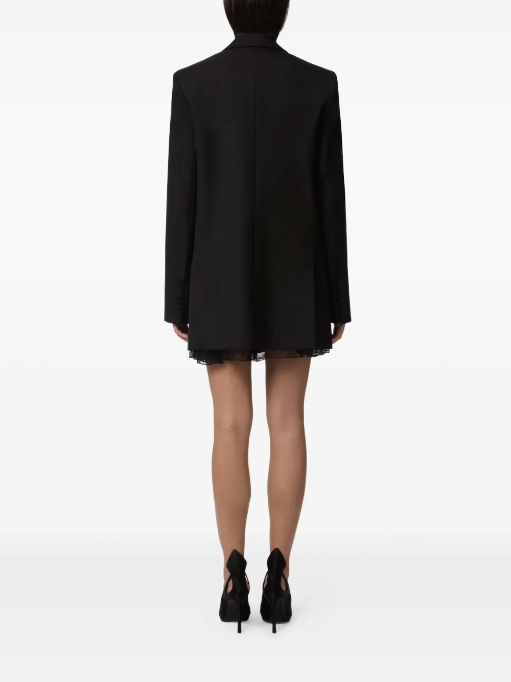 Nina Ricci double-breasted wool blazer Zwart