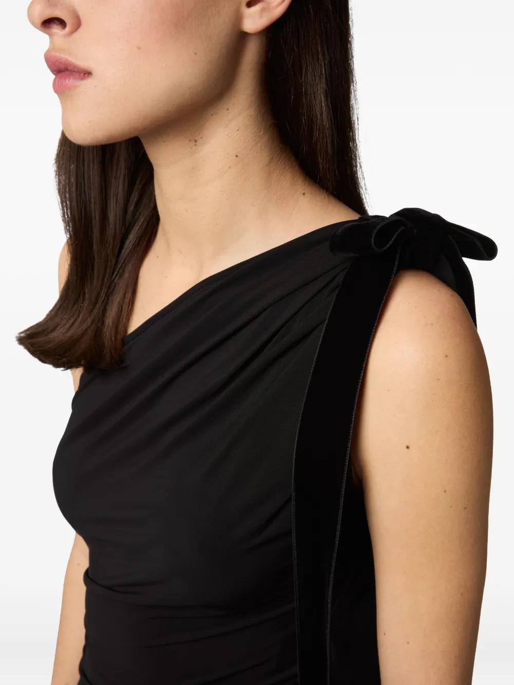 Nina Ricci Gedrapeerde jurk Zwart