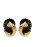 Nina Ricci Fluid Wings pleated earrings - Gold
