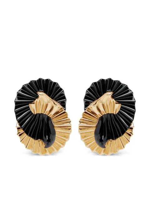 Nina Ricci Fluid Wings pleated earrings