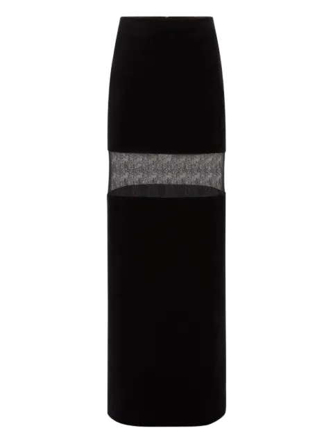 Nina Ricci lace-embellished maxi skirt