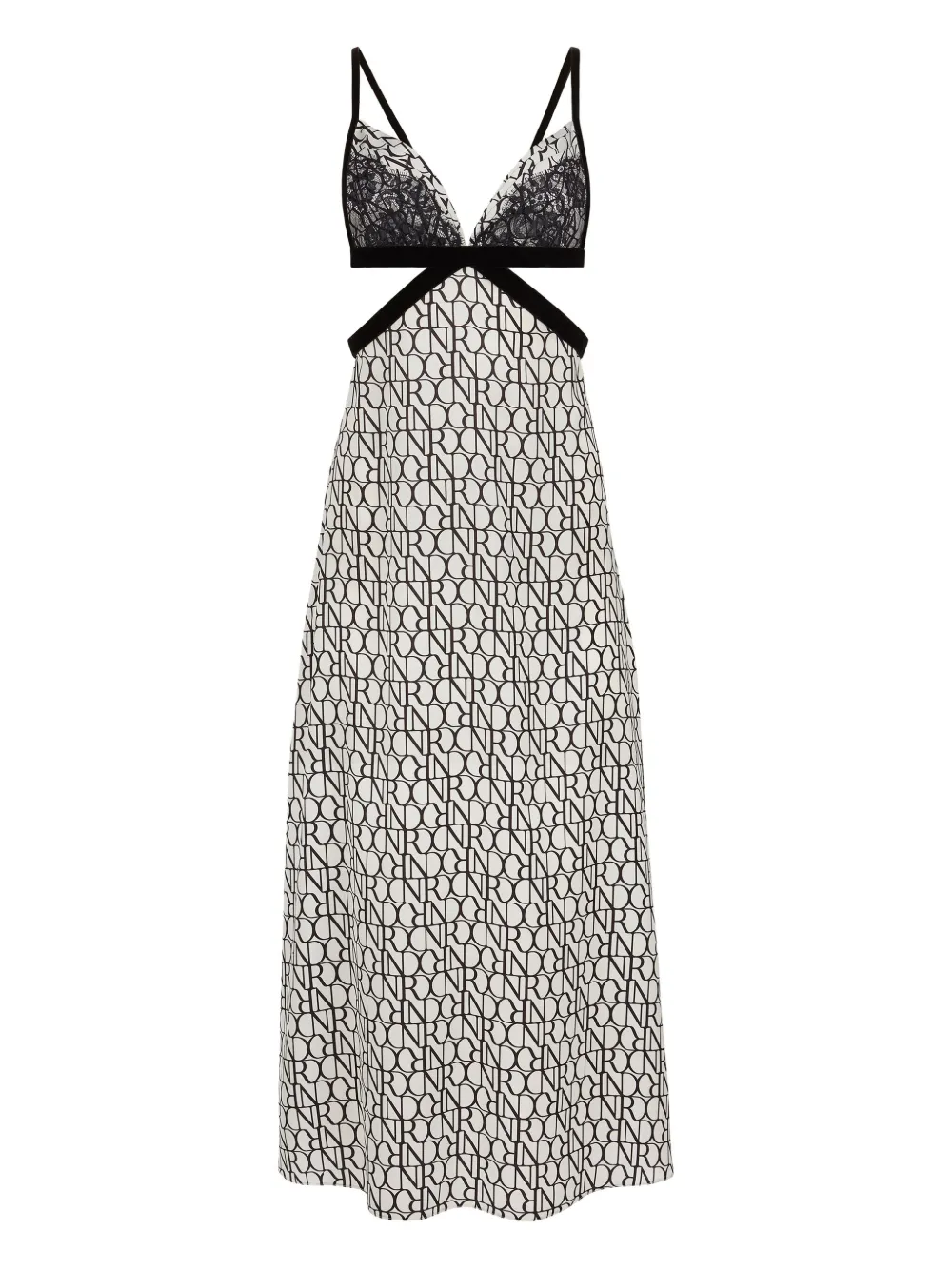 Nina Ricci Midi-jurk met kanten vlak Wit