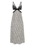 Nina Ricci lace-insert midi dress - White