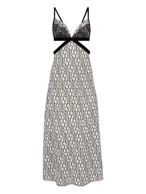Nina Ricci lace-insert midi dress