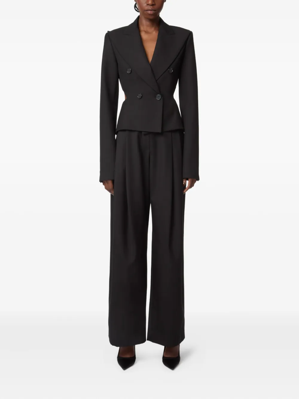 Nina Ricci Garbadine plooibroek Zwart