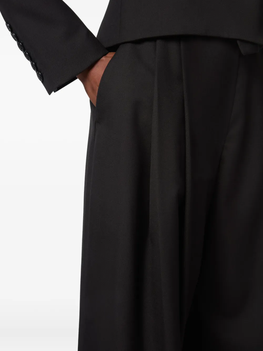 Nina Ricci Garbadine plooibroek Zwart