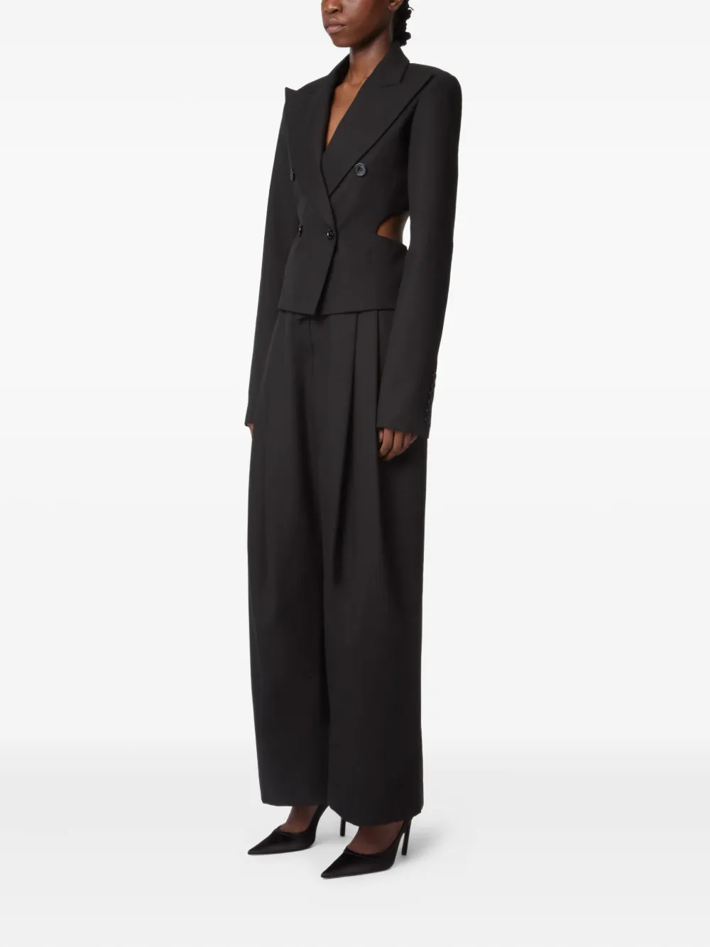 Nina Ricci Garbadine plooibroek Zwart