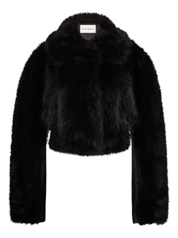 Nina Ricci クロップド ジャケット | ブラック | FARFETCH JP