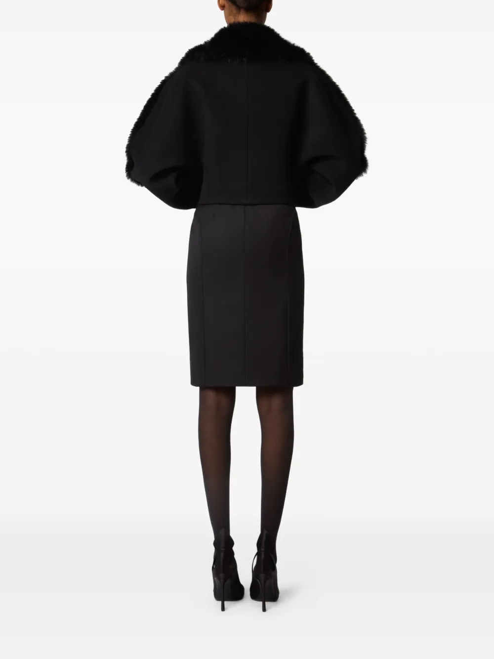 Nina Ricci Cropped Jacket In Black