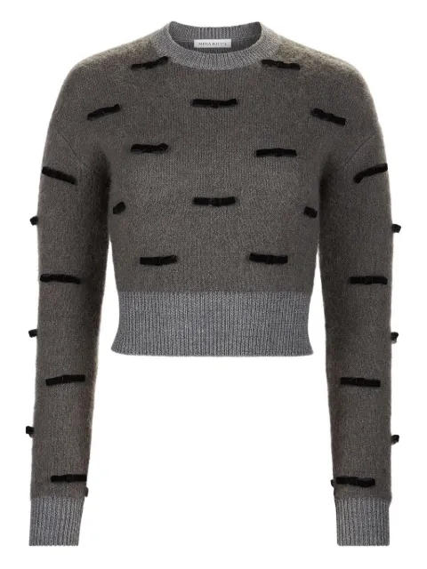 Nina Ricci bow-embellished mohair sweater