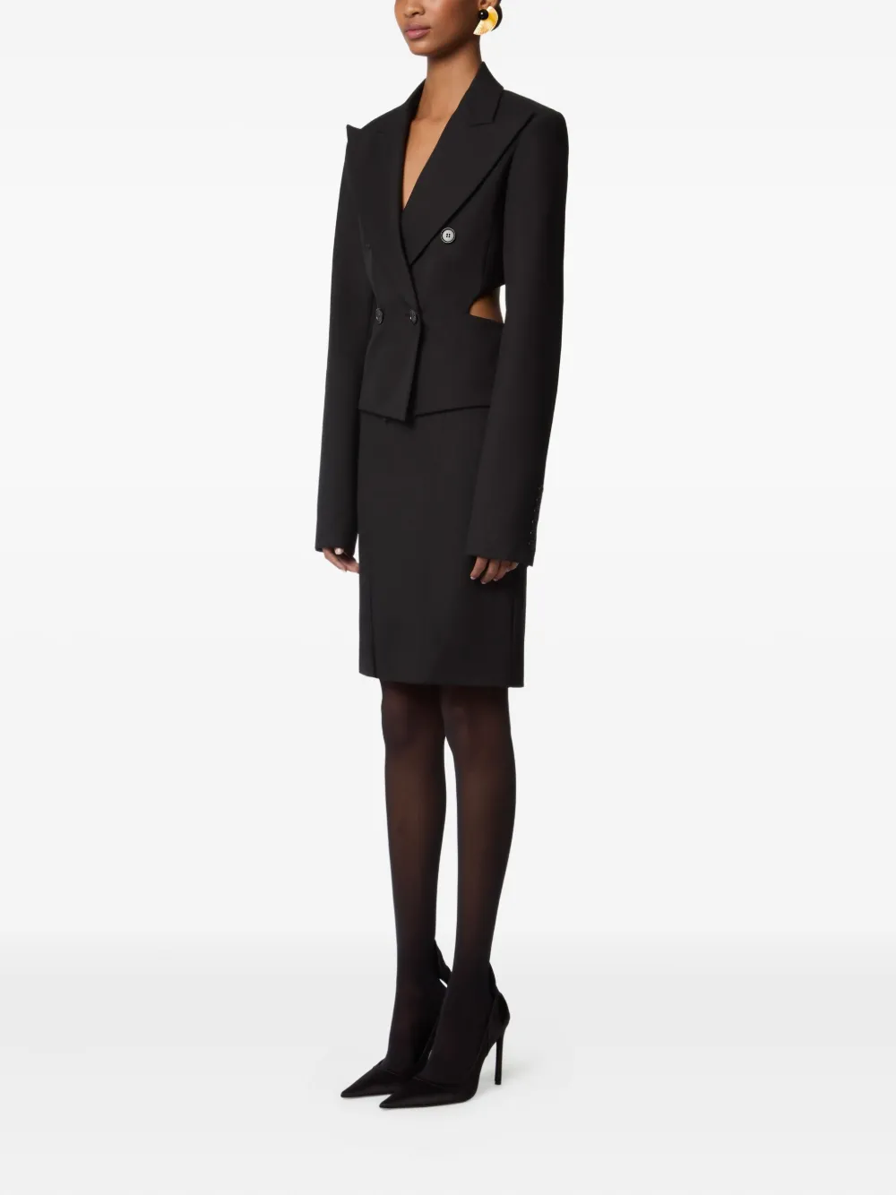 Nina Ricci double-breasted blazer U9000 BLACK