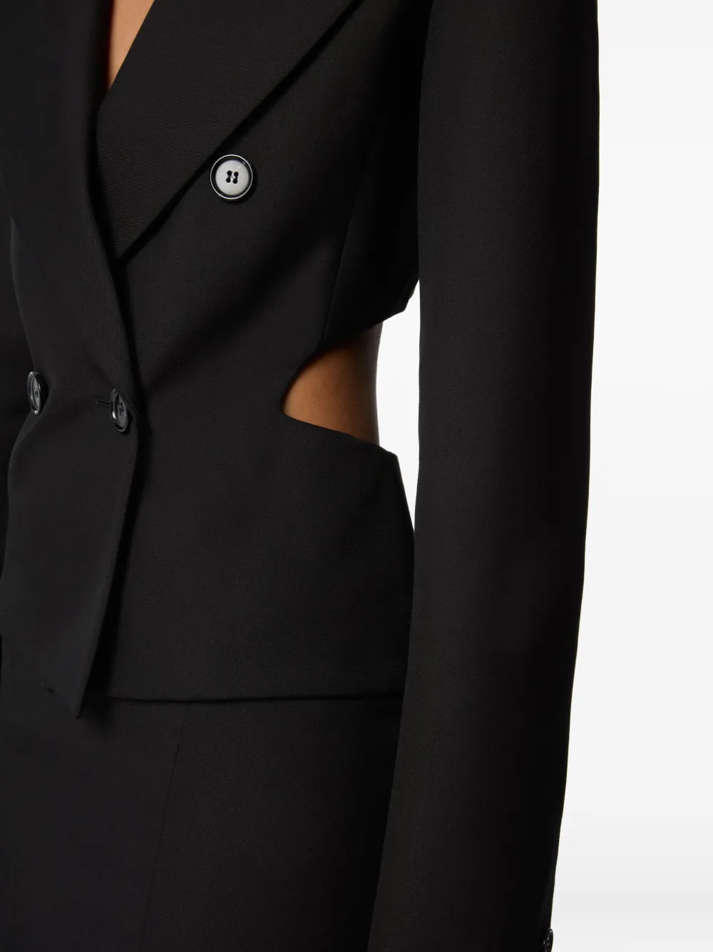 Nina Ricci double-breasted blazer U9000 BLACK