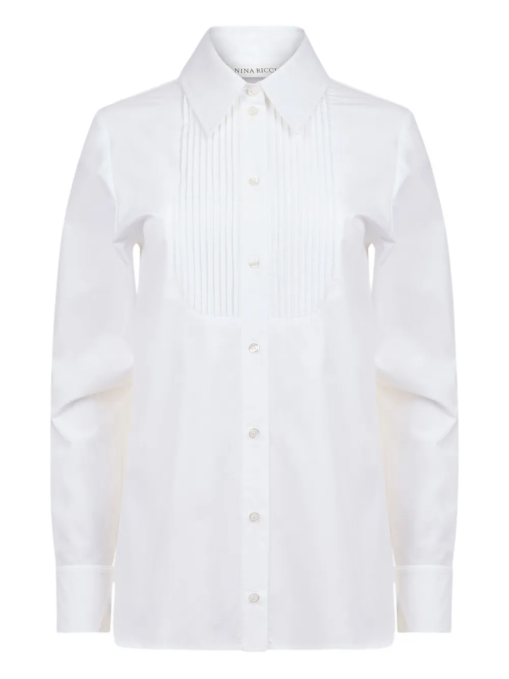 Nina Ricci Cotton Poplin Shirt In White