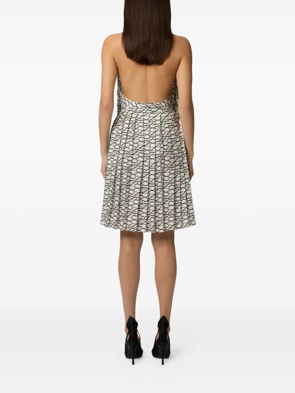 Nina Ricci halterneck fringed top Wit
