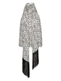 Nina Ricci halterneck fringed top - White