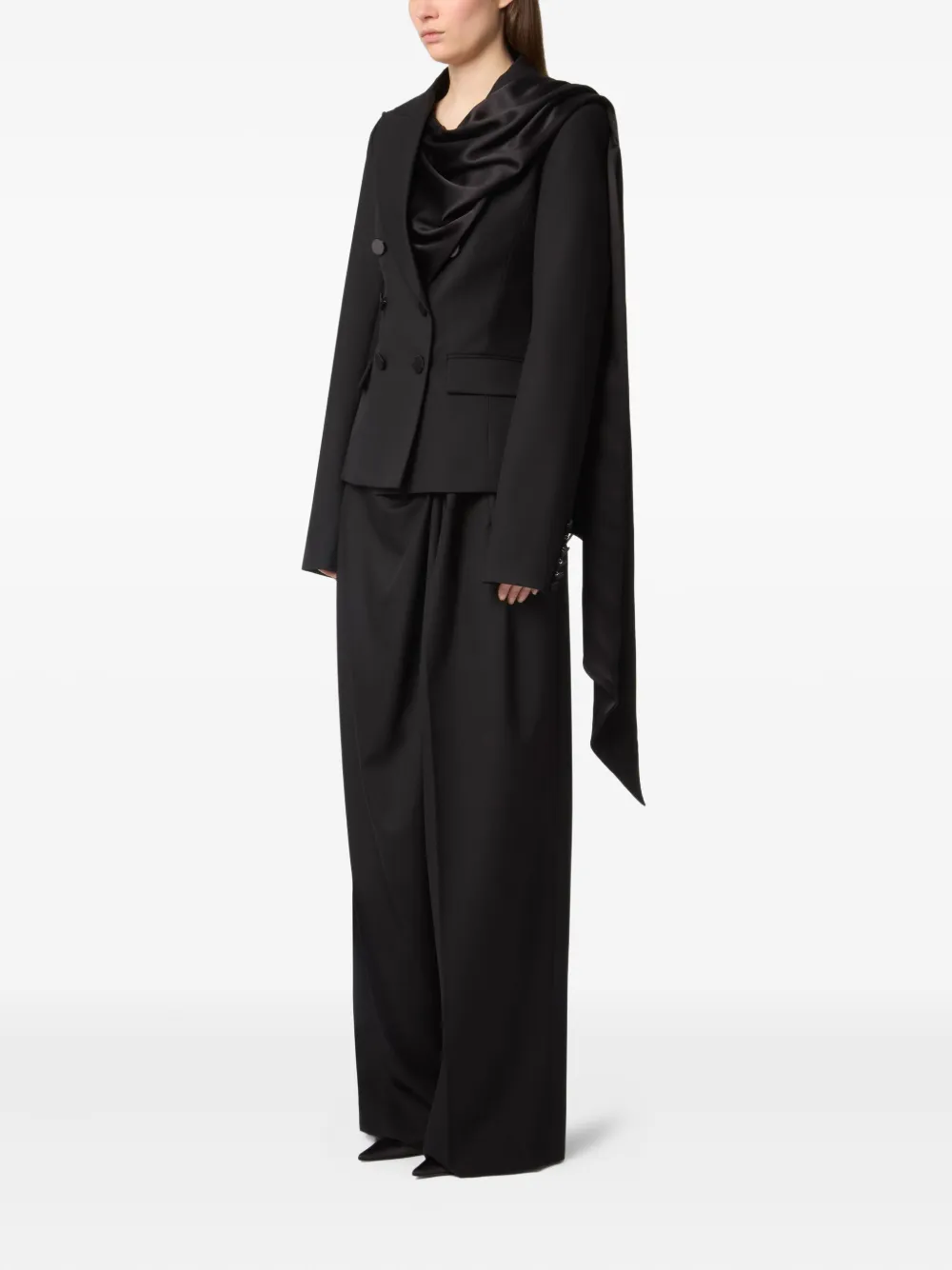 Nina Ricci Gedrapeerde broek Zwart