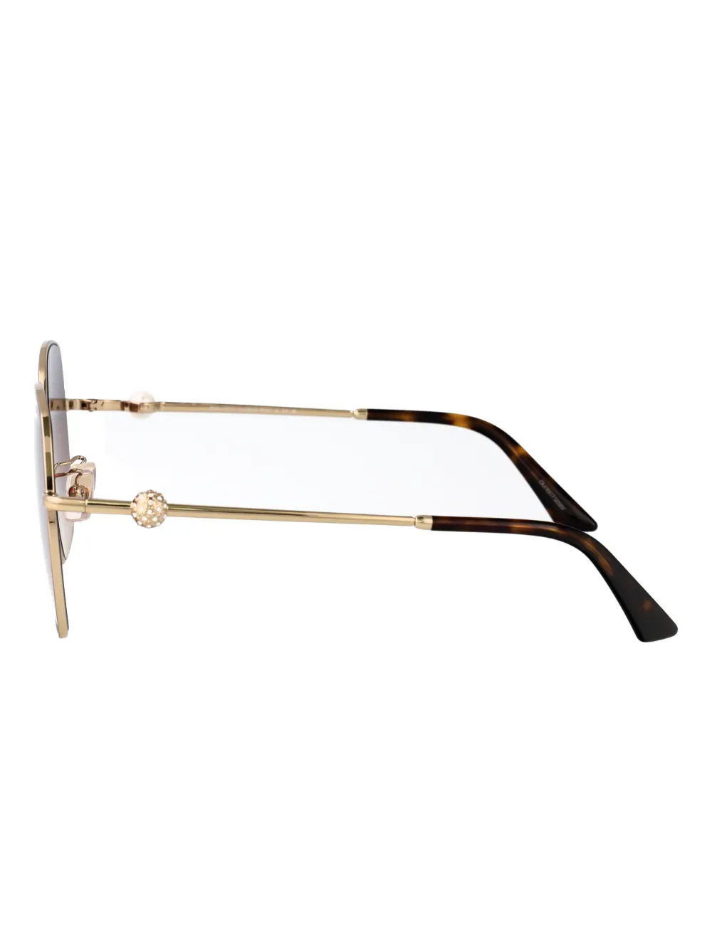 Jimmy Choo Eyewear Zonnebril met vierkant montuur Goud