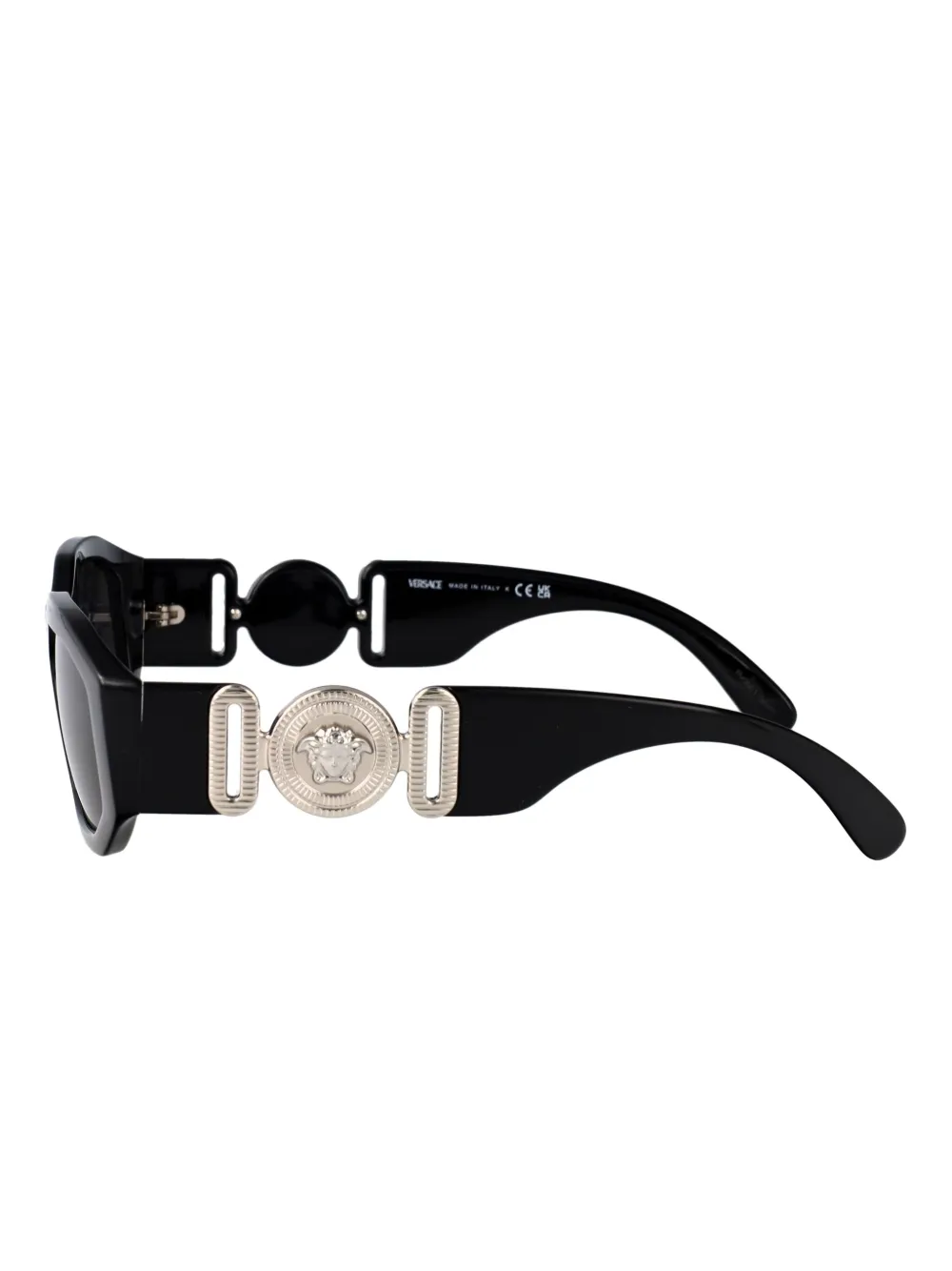 Versace Eyewear Zonnebril met geometrisch montuur en Medusa Zwart