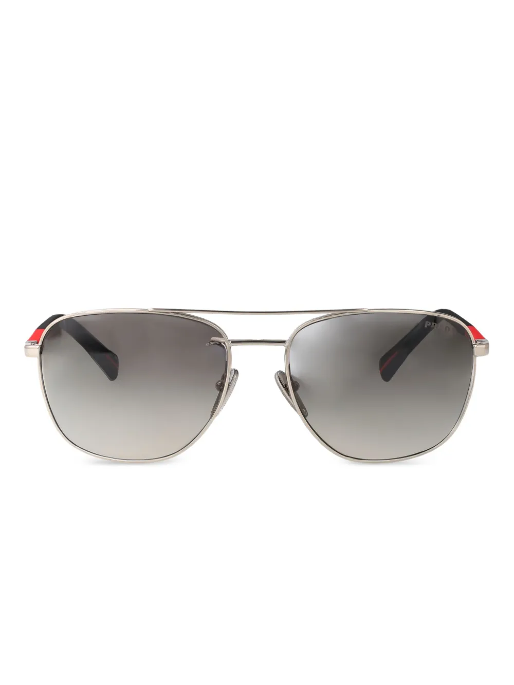Prada Linea Rossa メタルフレーム サングラス - ブラック Prada Linea Rossa メタルフレーム サングラス - ブラック