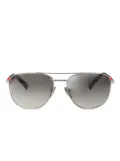 Prada Linea Rossa metal-frame sunglasses - Black