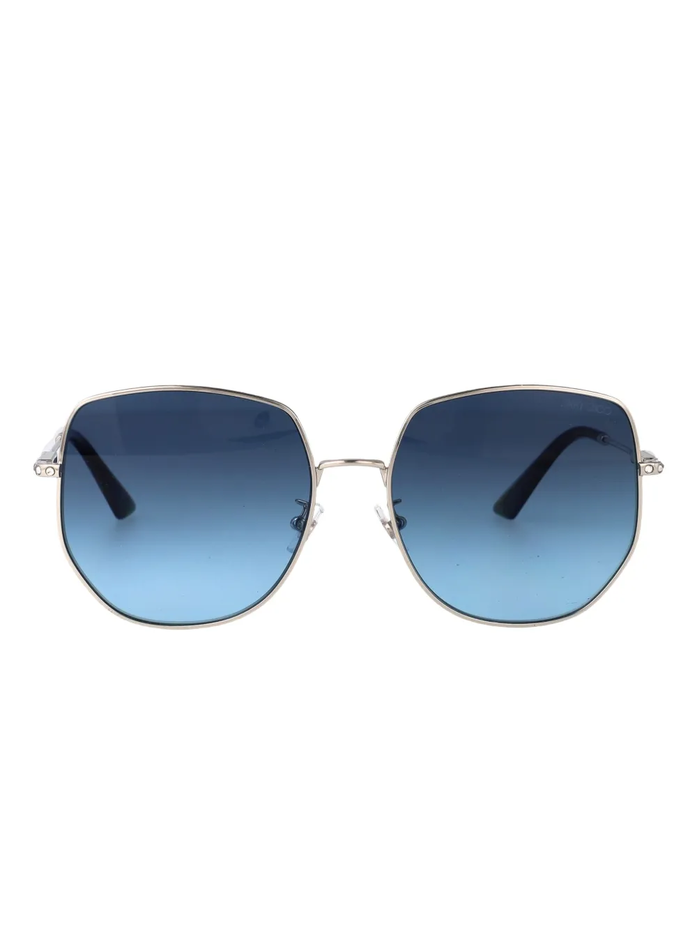 Jimmy Choo Eyewear embellished square-frame sunglasses | Silver | Image 1