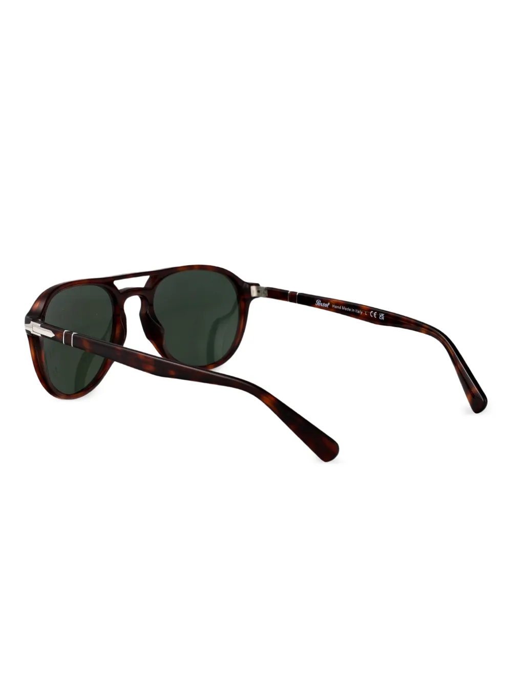 Persol Zonnebril met ovalen montuur Bruin