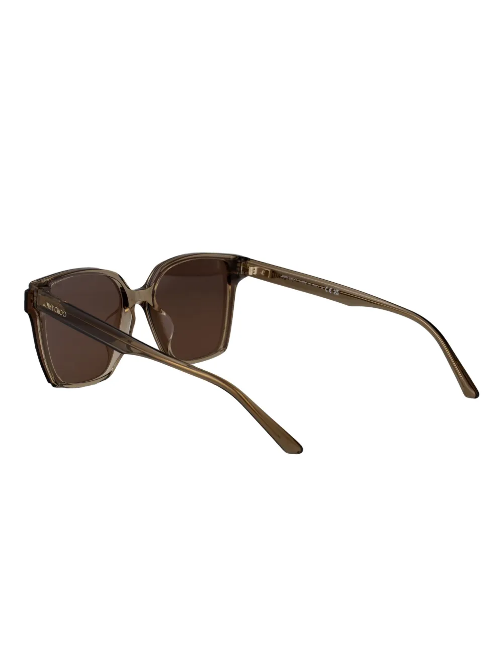 Jimmy Choo Eyewear Zonnebril met vierkant montuur Bruin