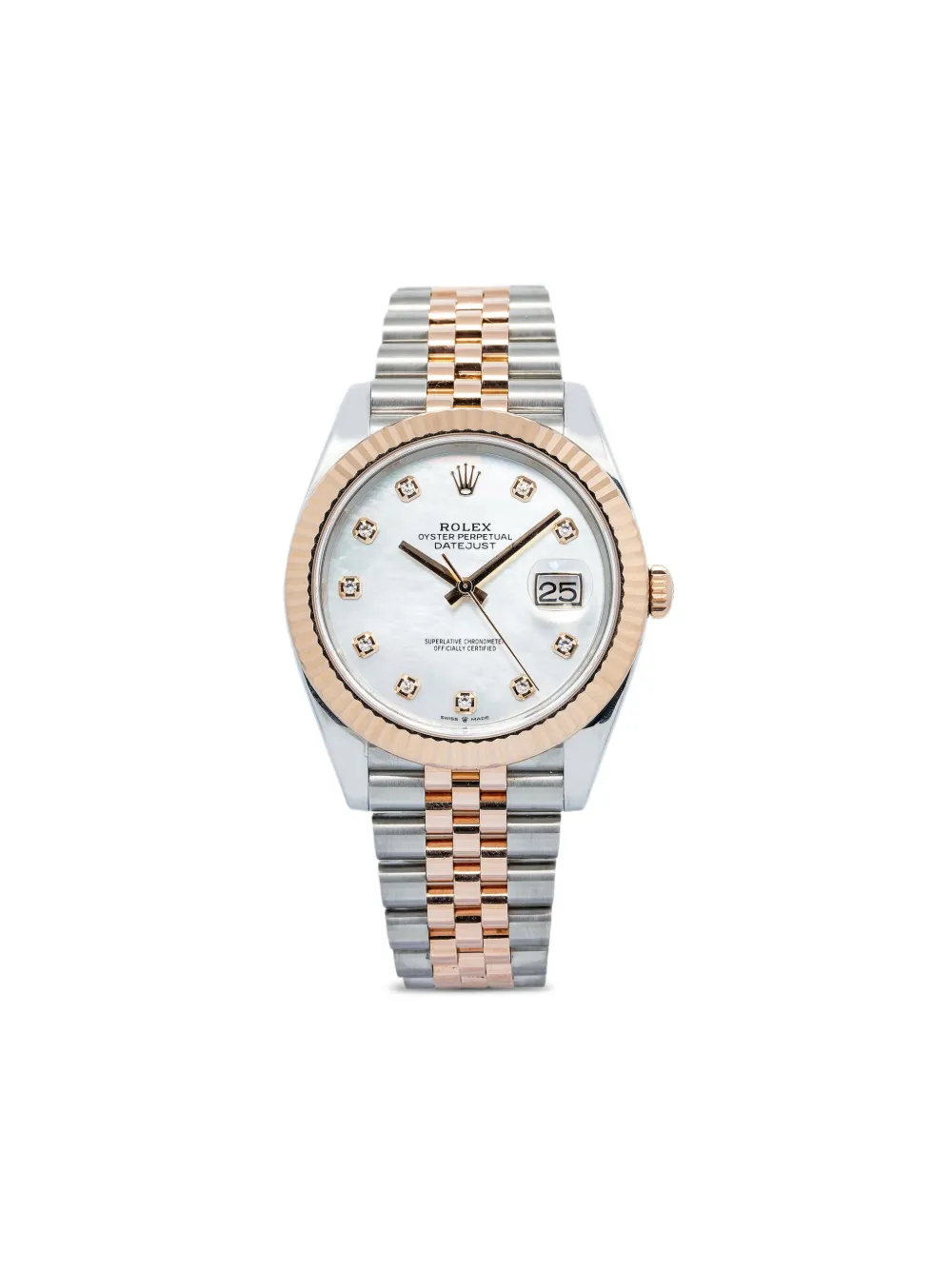 Rolex デイトジャスト 41mm - ホワイト Rolex デイトジャスト 41mm - ホワイト