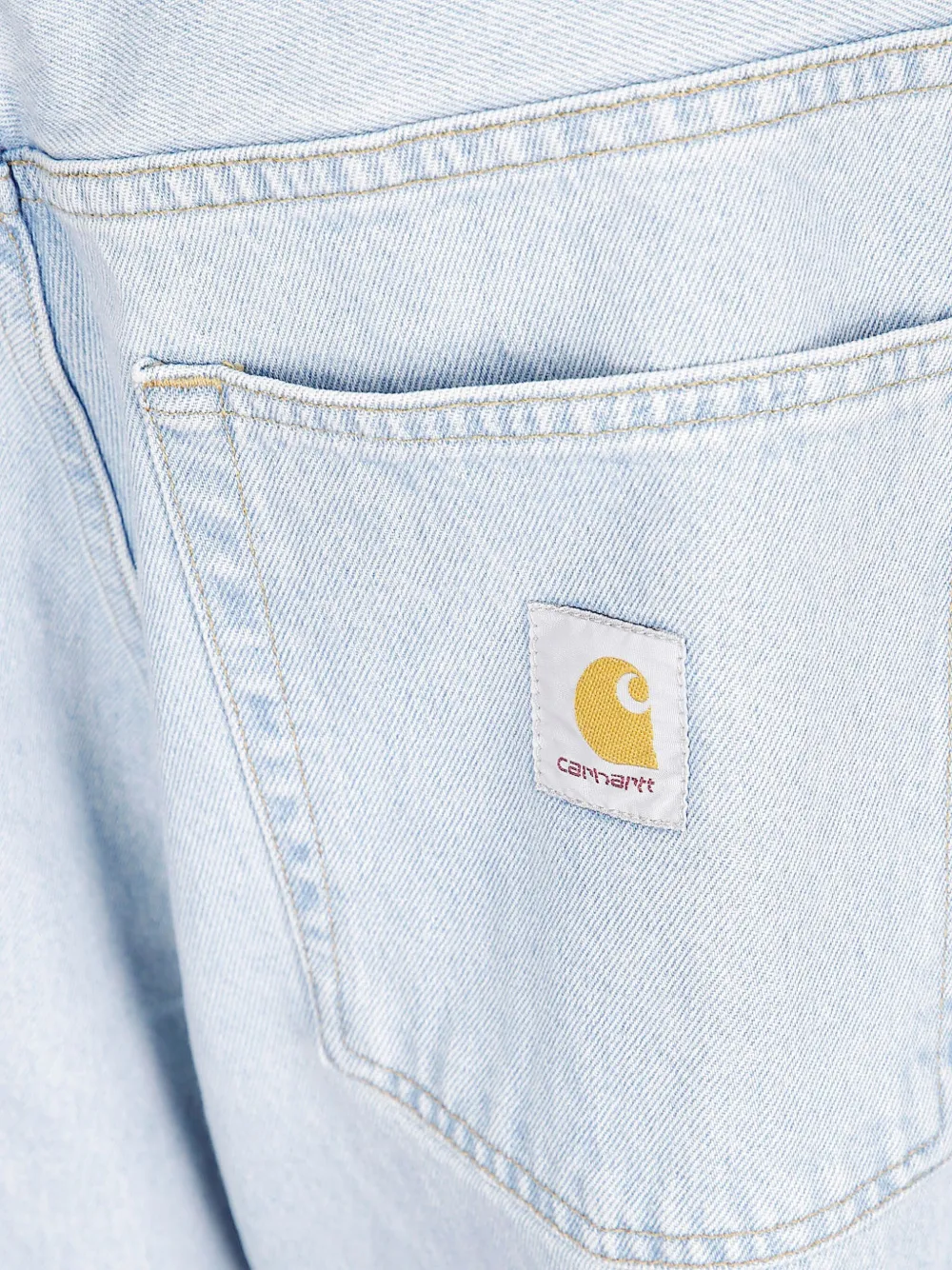 Carhartt WIP Brandon jeans met stonewashed effect Wit