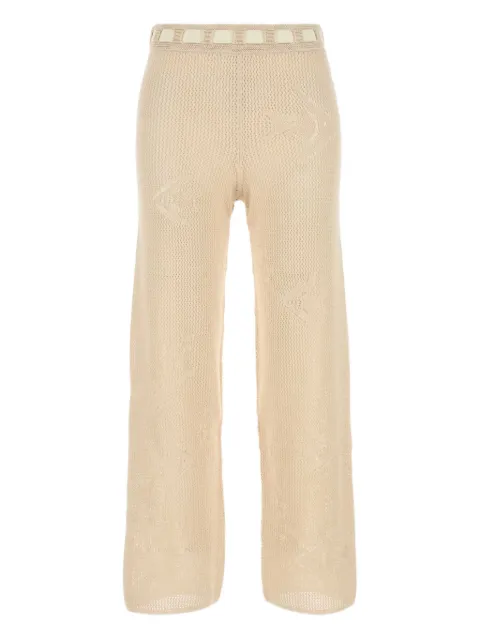 BODE crochet-detail trousers