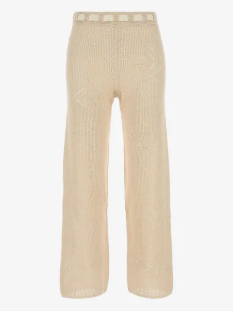 BODE crochet-detail trousers
