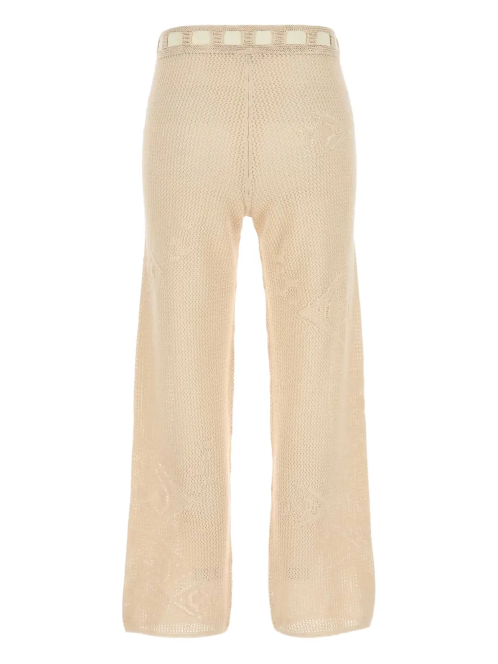 BODE Broek met gehaakt detail Beige
