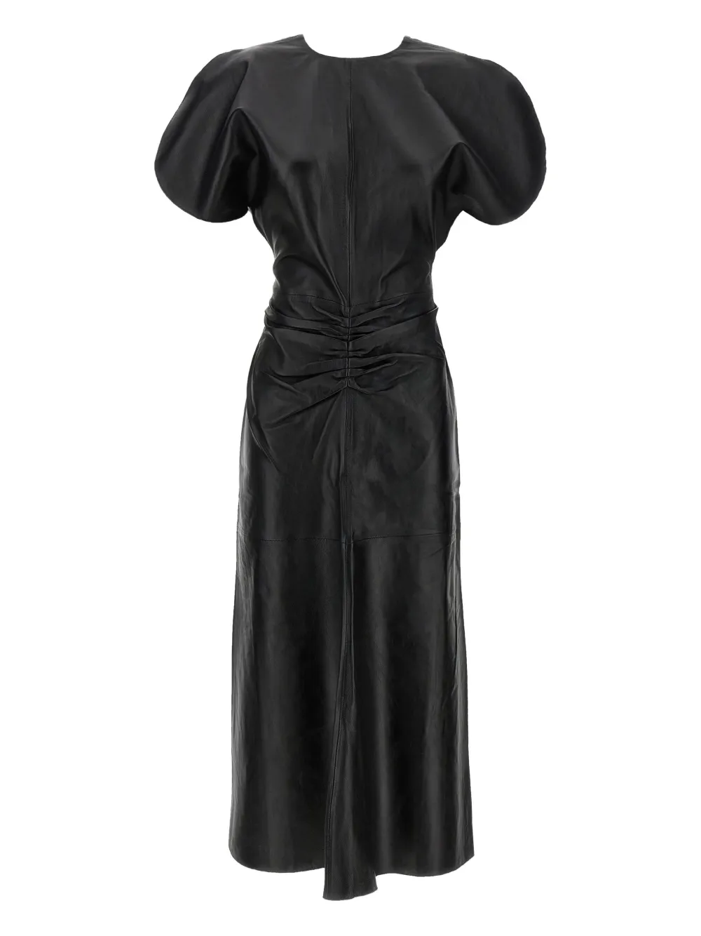 Victoria Beckham gathered waist midi dress | Black | Image 1