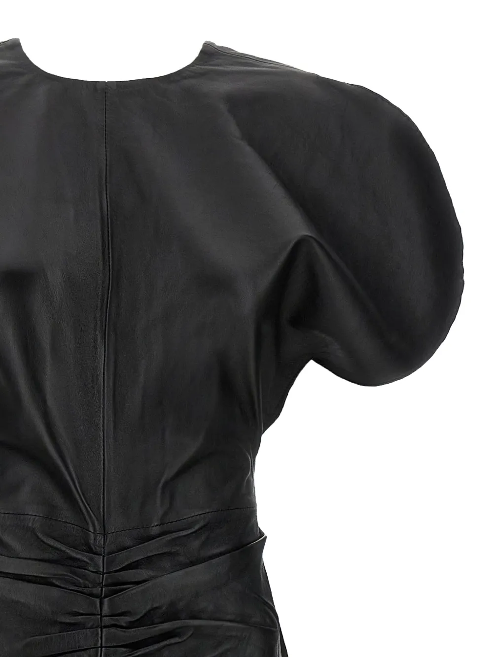 Victoria Beckham Midi-jurk met gesmockte taille Zwart