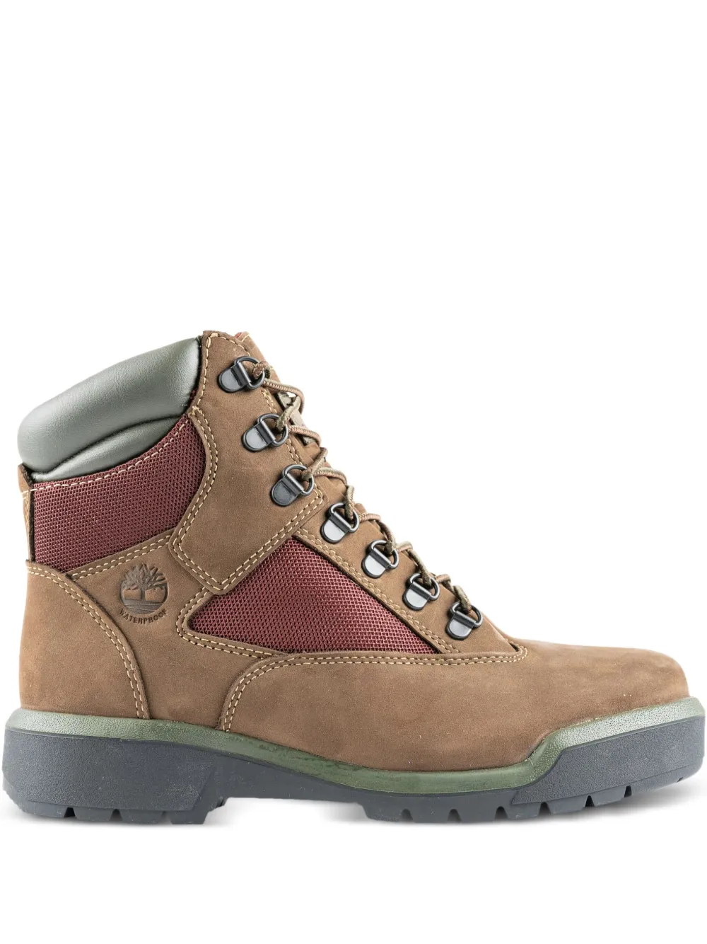Timberland 6-Inch Waterproof Field "Brown Maroon Nubuck" boots Bruin