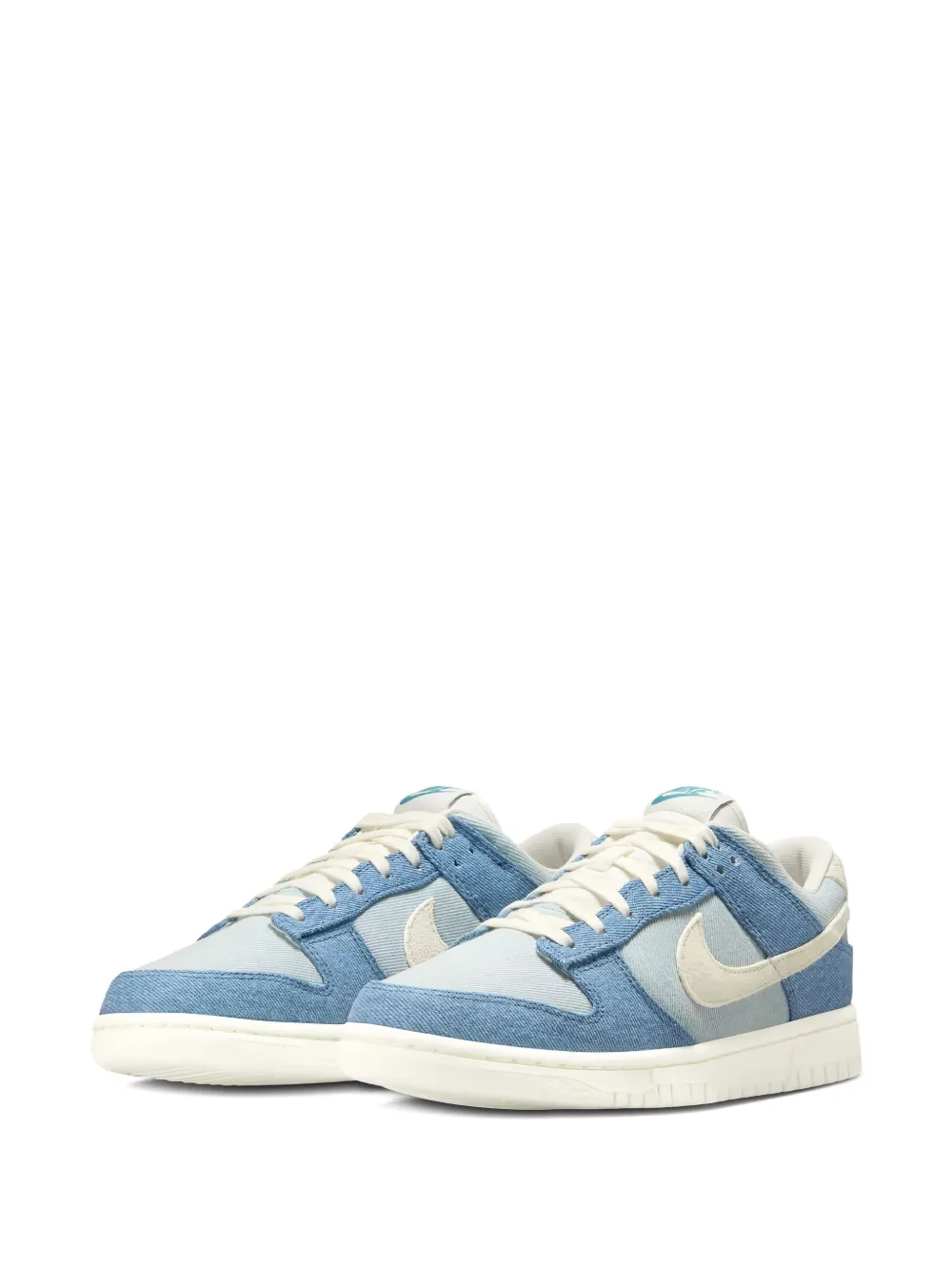 Nike Dunk Low "Smokey Blue Denim Turquoise Ochre Pale Ivory" sneakers Blauw