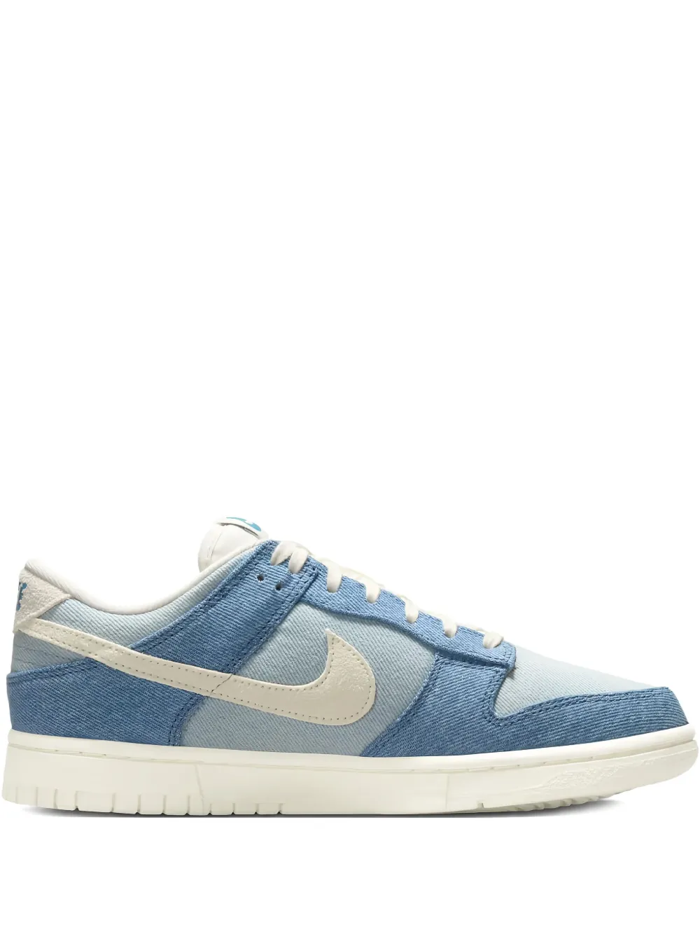 Nike Dunk Low "Smokey Blue Denim Turquoise Ochre Pale Ivory" sneakers Blauw