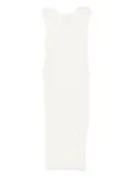 LouLou de Saison Ada pleated sleeveless midi dress - White