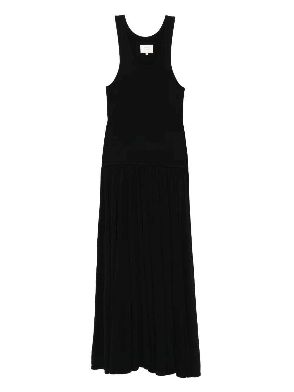 LouLou de Saison Jada racer-back gathered maxi dress | Black | Image 1