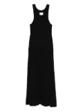 LouLou de Saison Jada racer-back gathered maxi dress - Black