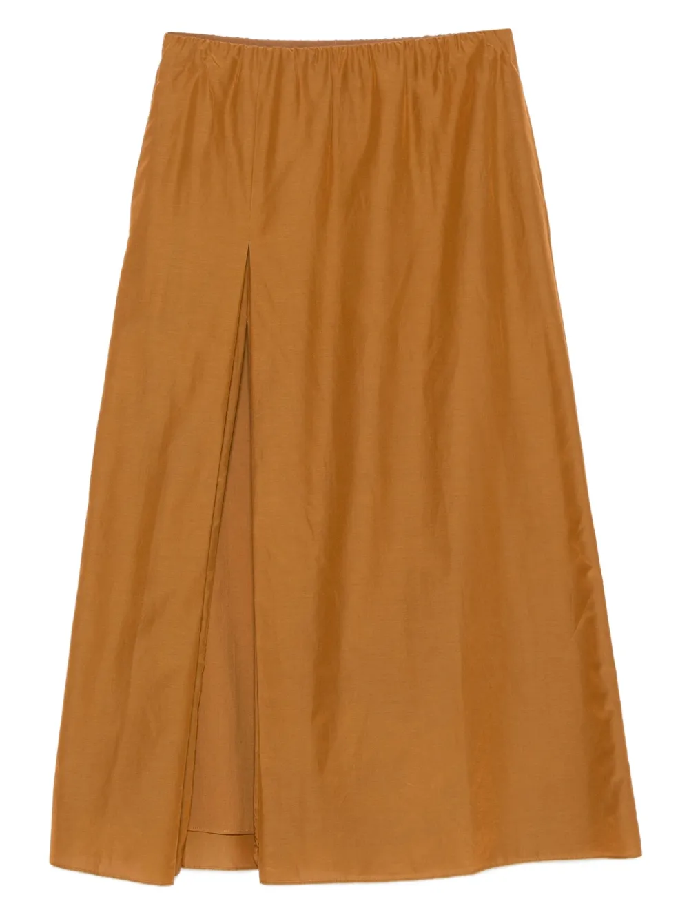 LouLou de Saison Carmen midi-rok met split Bruin